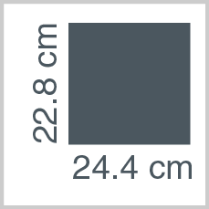 Sheet dimensions: 22.8 x 24.4 cm