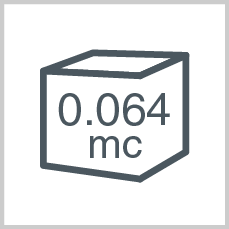 Volume: 0.064 mc
