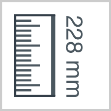 Roll height: 228 mm