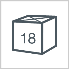 Packets/rolls per box/polybag: 18