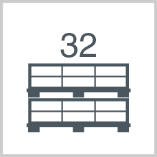 Boxes/polybags per pallet: 32