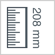 Roll height: 208 mm