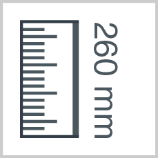 Roll height: 260 mm