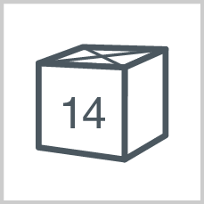 Packets/rolls per box/polybag: 14