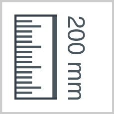 Roll height: 200 mm