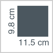 Sheet dimensions: 9.8 x 11.5 cm