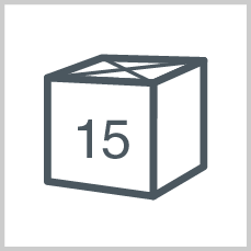 Packets/rolls per box/polybag: 15